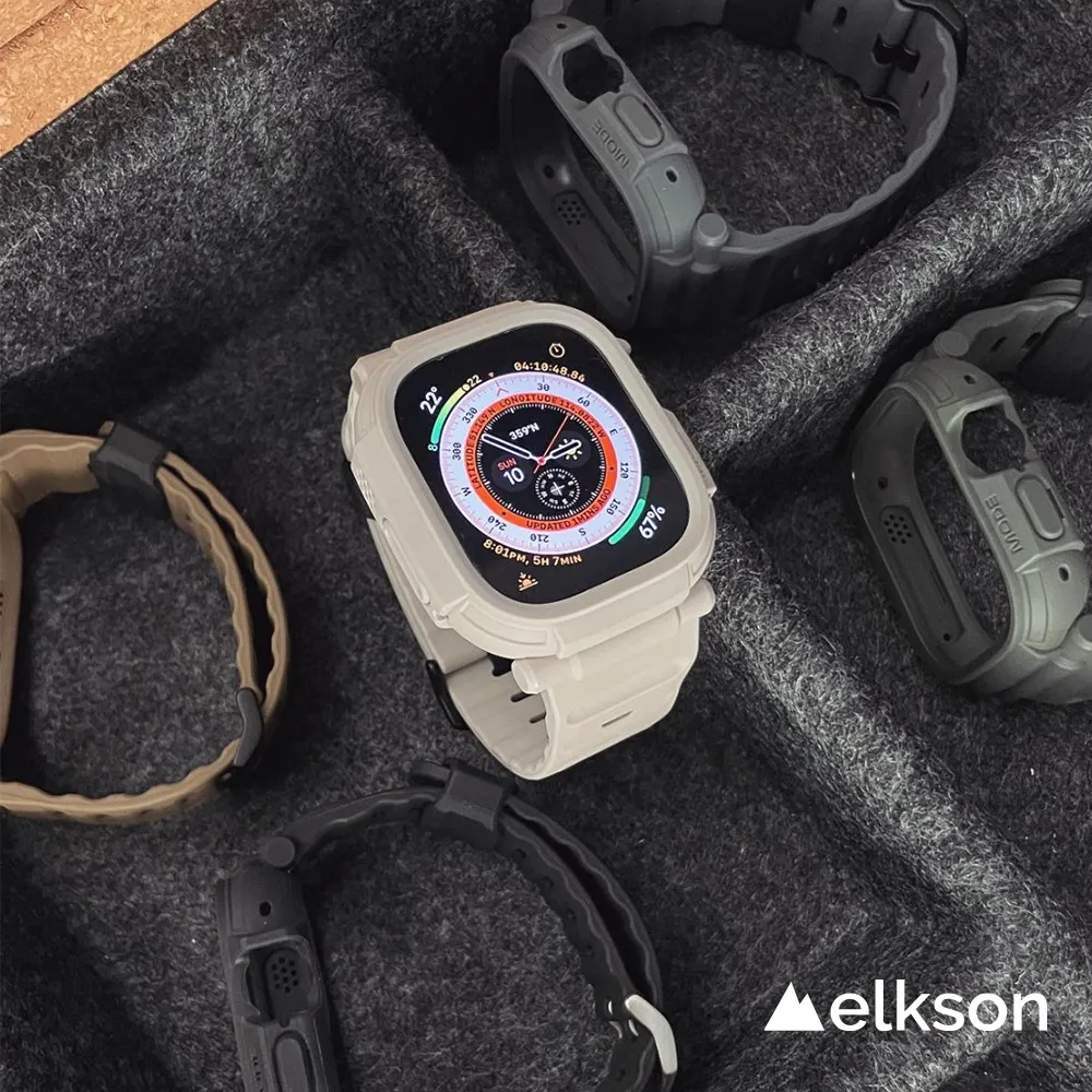 加拿大elkson Apple Watch Ultra 49mm Quattro Max軍規保護殼+保護貼套組(附貼膜神器) 歷史價格詳細信息