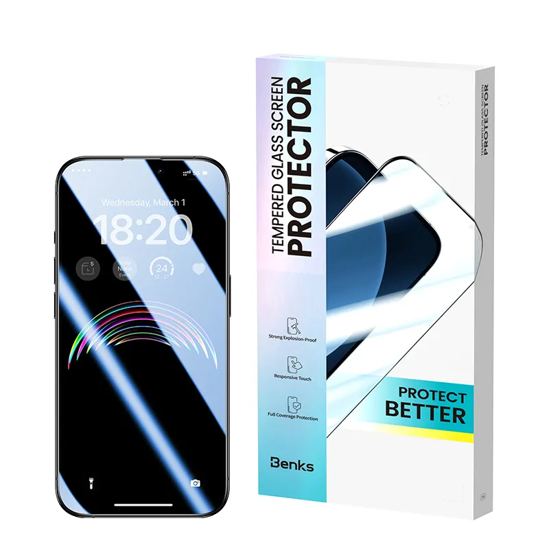 【Benks】iPhone 15 /14Pro(6.1吋)美國康寧授權鋼化膜 高清防爆3D滿版保護貼(附無塵太空艙貼膜神器) 歷史價格詳細信息