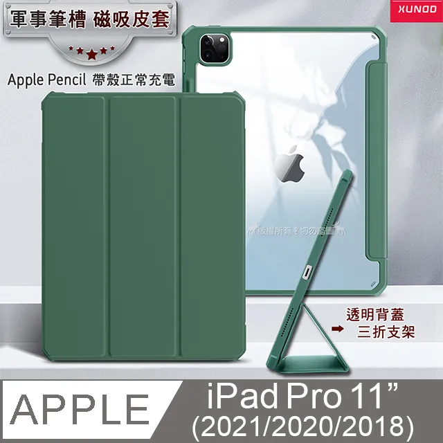 XUNDD軍事筆槽 iPad Air (第5代) Air5/Air4 10.9吋 鏡頭全包休眠喚醒 磁吸支架平板皮套(極簡黑) 歷史價格詳細信息