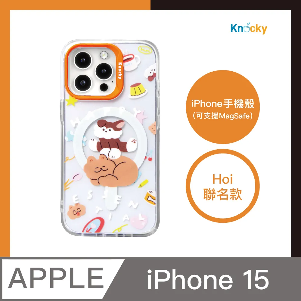 【Knocky x Hoi】『Happy Essential咚咚粒粒 』iPhone 15 Pro MAX 手機殼 （支援MagSafe） 歷史價格詳細信息