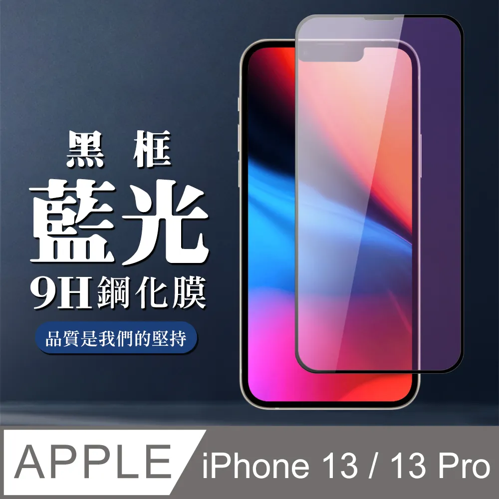 【IPhone 13/13 PRO】 5D高清藍光保護貼保護膜 黑框藍光全覆蓋鋼化玻璃膜 防刮防爆-2入組 歷史價格詳細信息