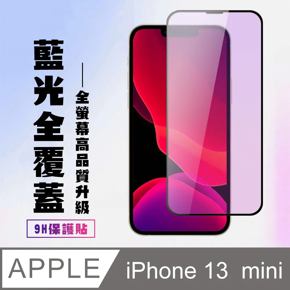 【IPhone 13 MINI】 5D高清藍光保護貼保護膜 黑框藍光全覆蓋鋼化玻璃膜 防刮防爆-2入組 歷史價格詳細信息