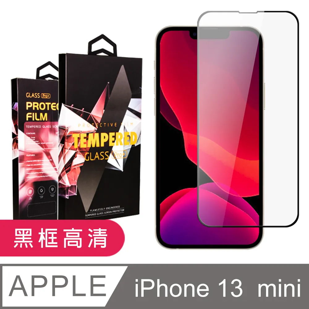 【IPhone 13 MINI】 5D高清藍光保護貼保護膜 黑框藍光全覆蓋鋼化玻璃膜 防刮防爆-2入組 歷史價格詳細信息