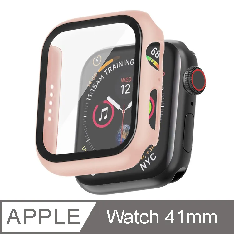 IN7 Apple Watch手錶防摔電鍍保護殼 PC+鋼化膜 保護套42mm-粉紅 歷史價格詳細信息