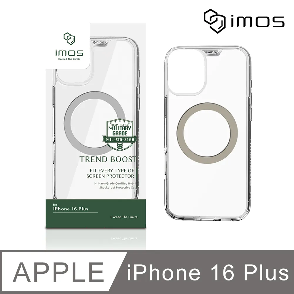 iMOS Apple iPhone 16 Plus 6.7吋 磁吸軍規防震保護殼-透明 歷史價格詳細信息
