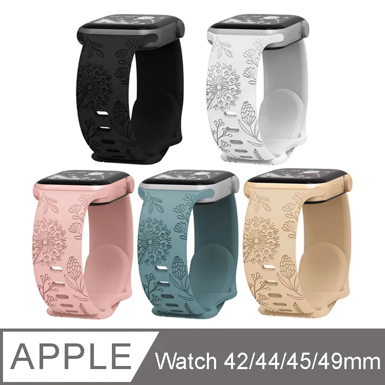 八字扣矽膠錶帶 適用蘋果手錶 iwatch Apple Watch S7/6/SE/5/4/3/2/s8/ultra 歷史價格詳細信息