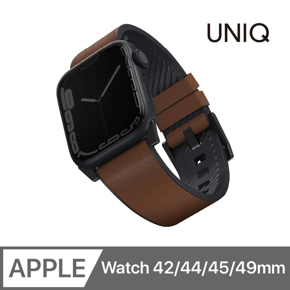 UNIQ Straden Apple Watch 防潑水皮革矽膠錶帶 42/44/45mm 共用款 藍色 歷史價格詳細信息