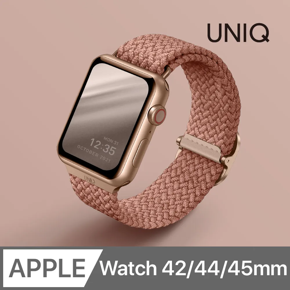 UNIQ Aspen DE Apple Watch 雙色防潑水高彈力編織單圈錶帶 海藍色 42/44/45mm 歷史價格詳細信息