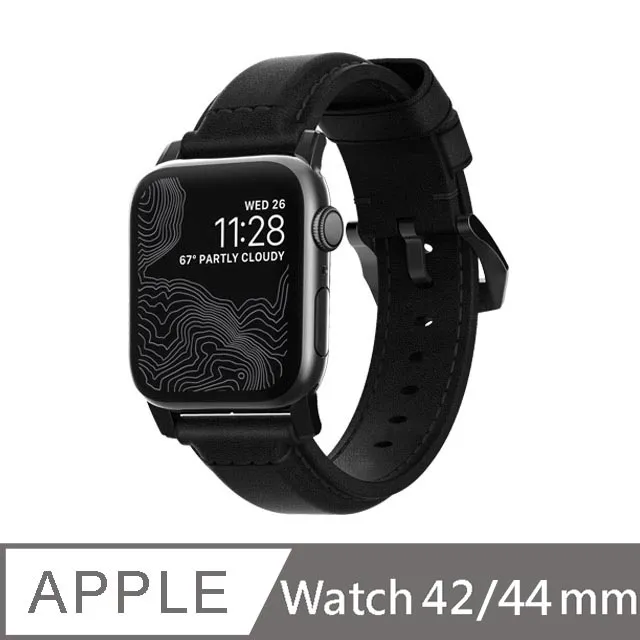美國NOMADxHORWEEN(Apple Watch專用質樸黑皮革錶帶)-經典黑 歷史價格詳細信息