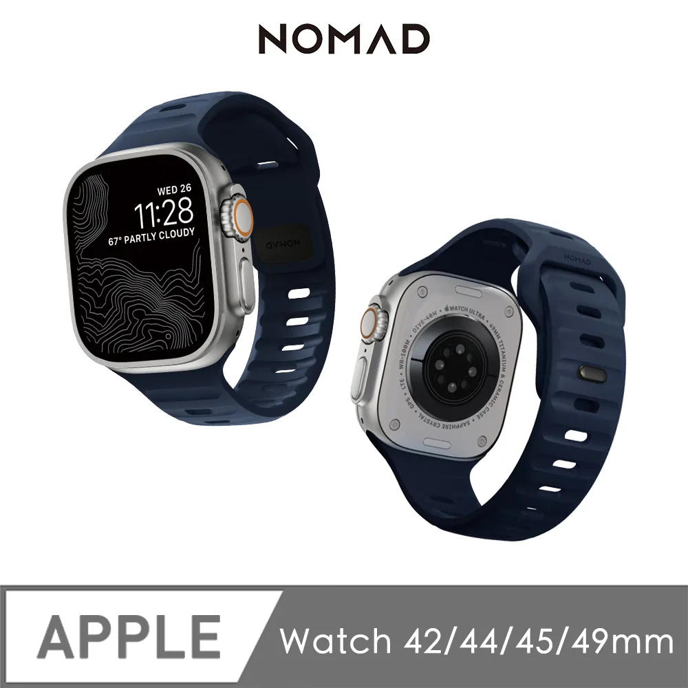 美國NOMAD Apple Watch專用運動風FKM橡膠錶帶-49/45/44/42mm-Blaze 活力橙 歷史價格詳細信息