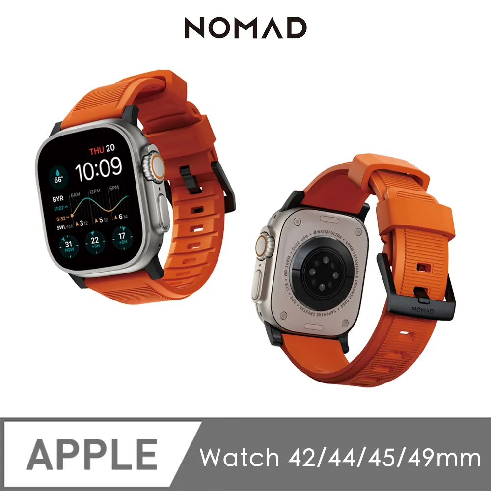 美國 NOMAD APPLE WATCH 專用高性能橡膠質感錶帶-42/44mm (銀) 歷史價格詳細信息