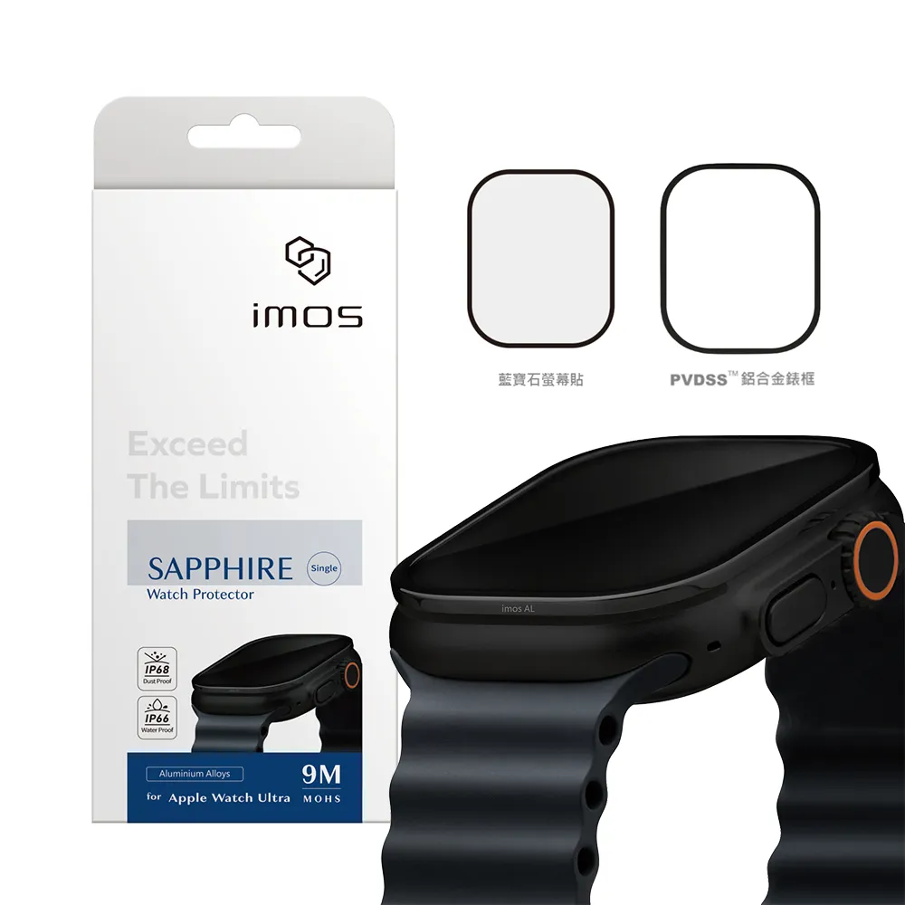 iMOS Apple Watch Ultra 藍寶石金屬框手錶保護貼(鏡面) 歷史價格詳細信息