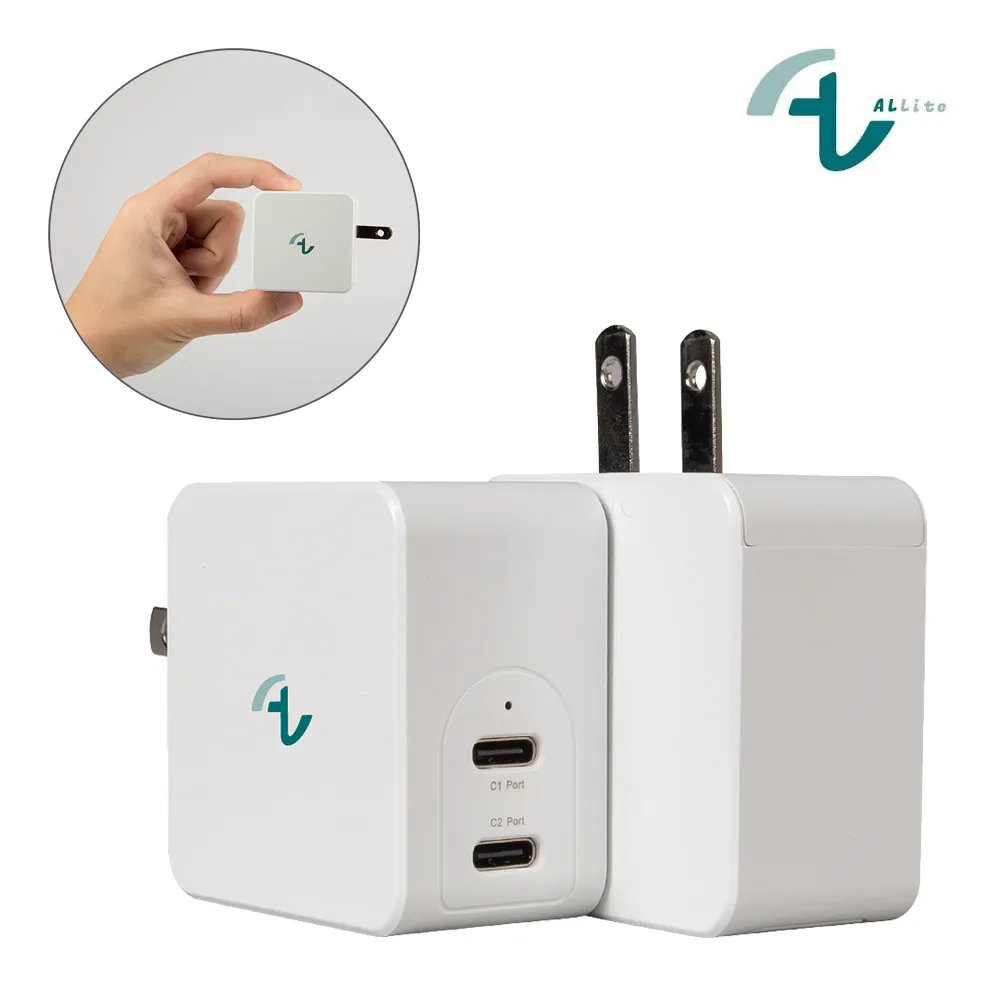 Allite GaN氮化鎵65W 雙孔type-C快充 充電組 (附1.5M液態矽膠充電線 USB-C to Lightning) 歷史價格詳細信息