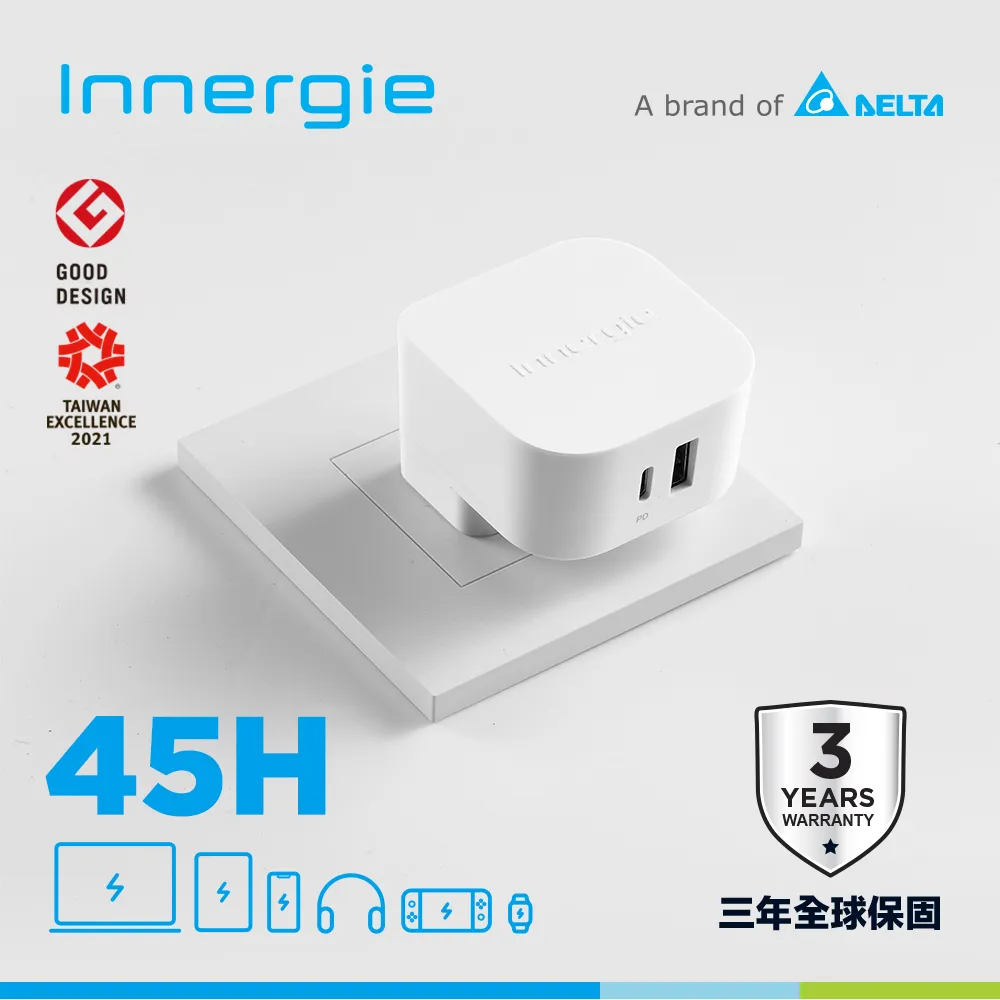 Innergie 45H 45瓦 USB-C 萬用充電器(轉換版)(無塑包裝) 歷史價格詳細信息