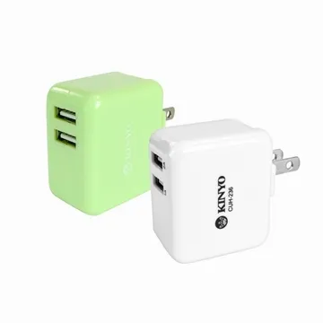 KINYO雙USB充電器5V 2.4A(白)CUH220W 歷史價格詳細信息