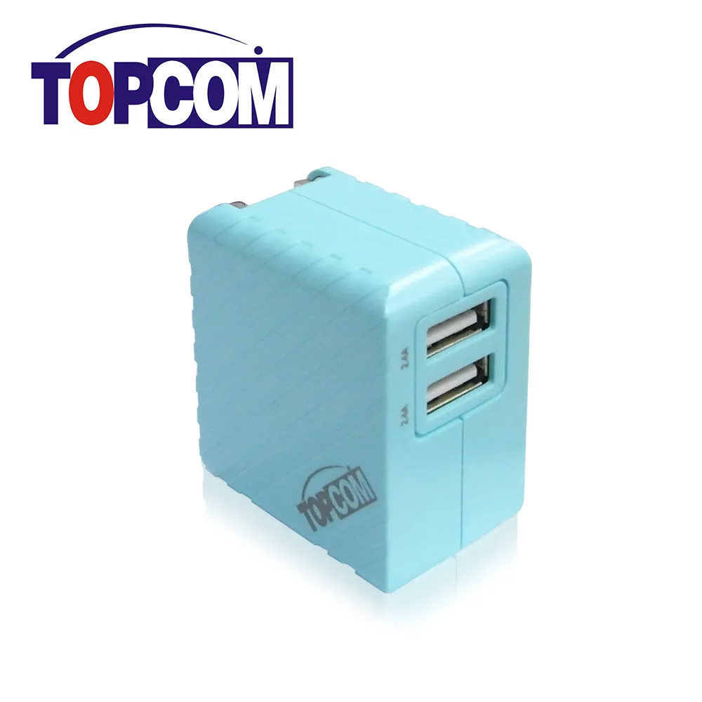 Topcom 3.4A USB 雙輸出 快速充電器 可折疊插頭攜帶型-2入 歷史價格詳細信息