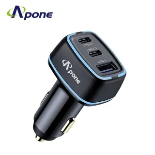 【Apone】105W PD+QC 3孔 快充車用充電器 歷史價格詳細信息