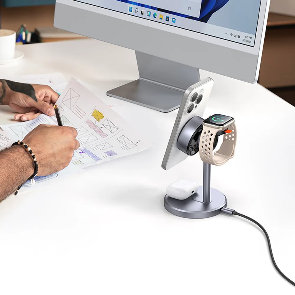 Mcdodo 麥多多 三合一 出風口車載 磁吸 無線充電盤 充電器車用 手機支架 透鏡 歷史價格詳細信息