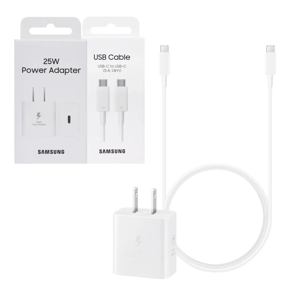SAMSUNG 25W 快充旅充組 Type C 白 歷史價格詳細信息