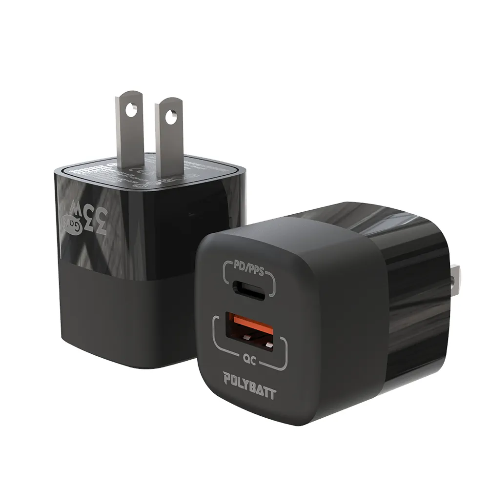 Polybatt GaN氮化鎵33W 雙孔PD+QC 手機平板筆電快速充電器 歷史價格詳細信息