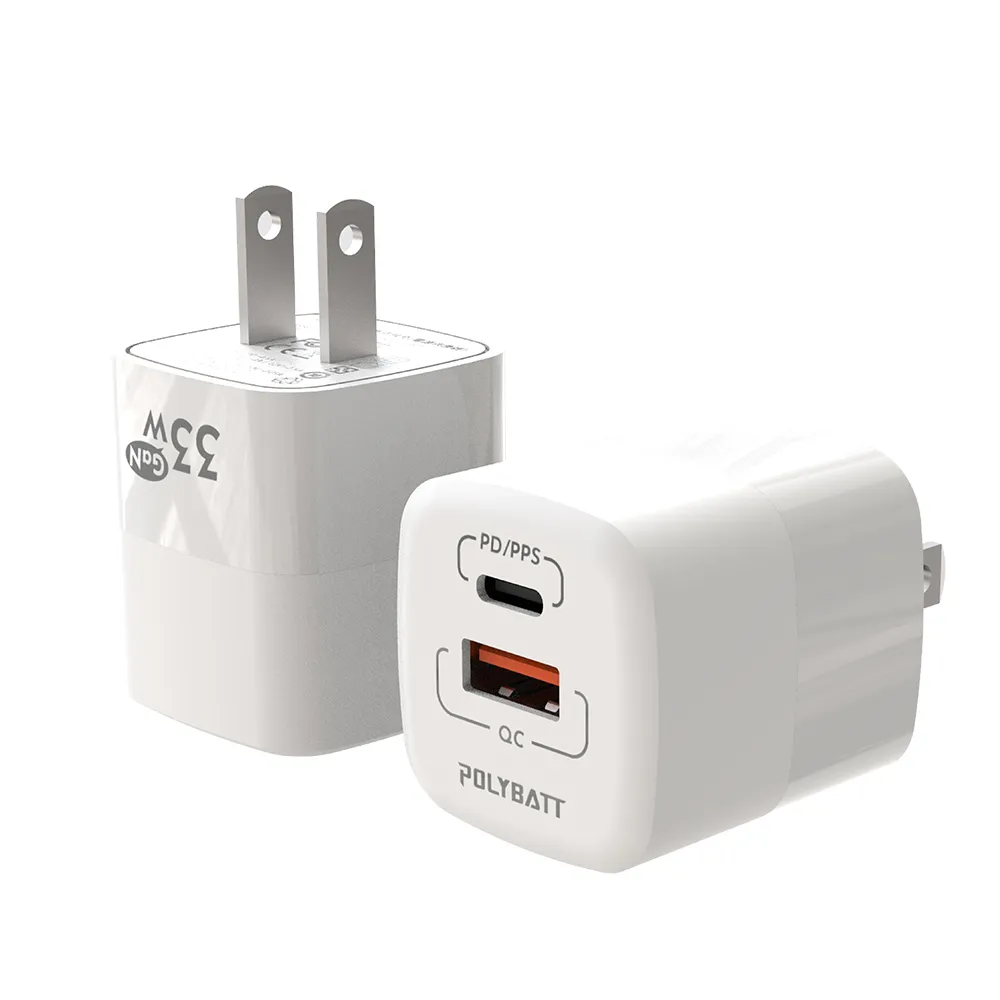 Polybatt GaN氮化鎵33W 雙孔PD+QC 手機平板筆電快速充電器 歷史價格詳細信息