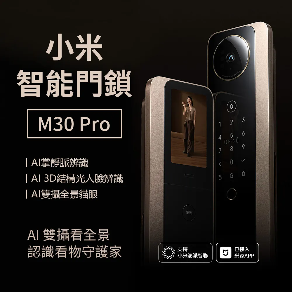 小米智能門鎖Pro 七合一把手式電子鎖  指紋│鑰匙│密碼│一次性密碼│藍芽│NFC│Homekit│門鈴│鏡頭 歷史價格詳細信息