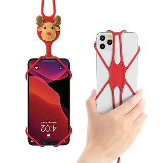 【Bone】頸掛手機綁二代-原創角色 - 黑/喵喵貓/麋鹿/鴨子/企鵝 手機殼 防摔 IPHONE 歷史價格詳細信息