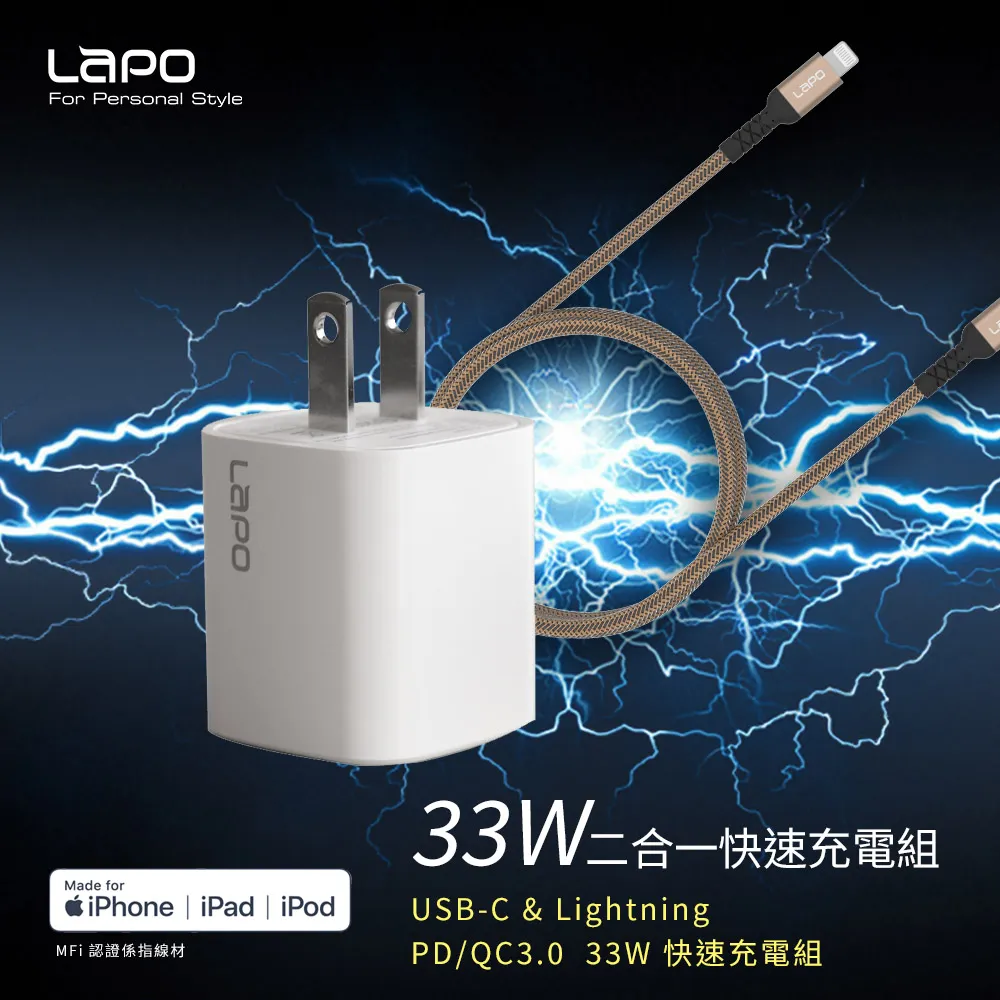 LaPO PD+QC雙輸出高效能快速充電器WT-02CA(可折腳)/白色 歷史價格詳細信息