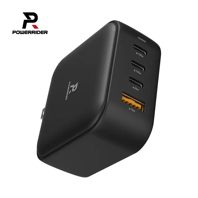 【Power Rider】PD-1002CA 100W GaN氮化鎵4孔折疊快速充電器(世界最小/四孔快充/黑色/白色) 歷史價格詳細信息