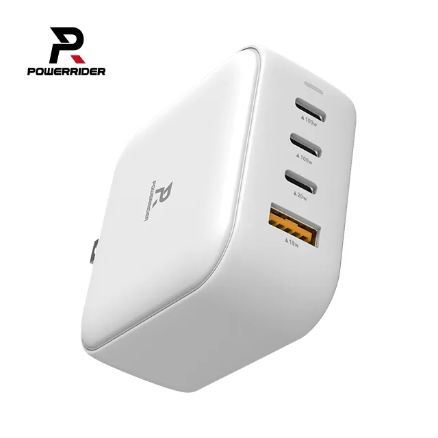 【Power Rider】PD-1002CA 100W GaN氮化鎵4孔折疊快速充電器(世界最小/四孔快充/黑色/白色) 歷史價格詳細信息