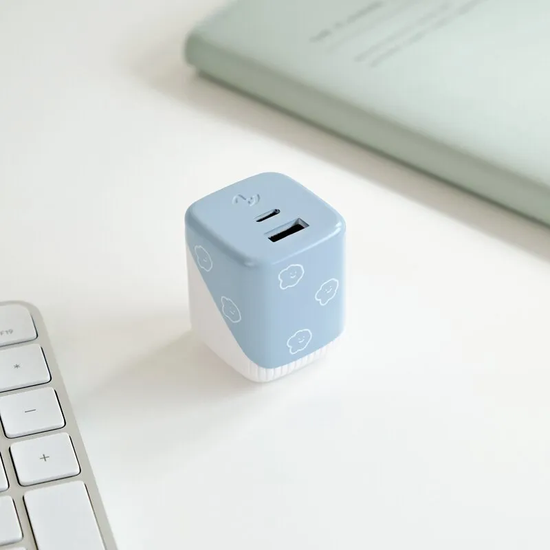 Allite B2 32w氮化鎵雙孔快充(方坊藍) + C-C 1.5M液態矽膠快充線(經典白) 歷史價格詳細信息