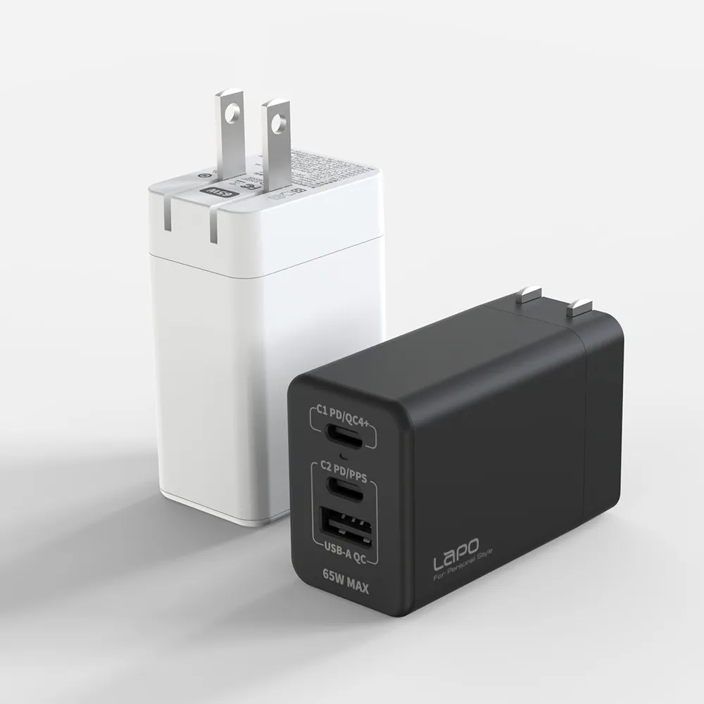 GaN 65W 牛角 氮化鎵 充電器 三孔 PD TYPE-C USB 快充頭 插頭 充電頭 商檢認證 歷史價格詳細信息