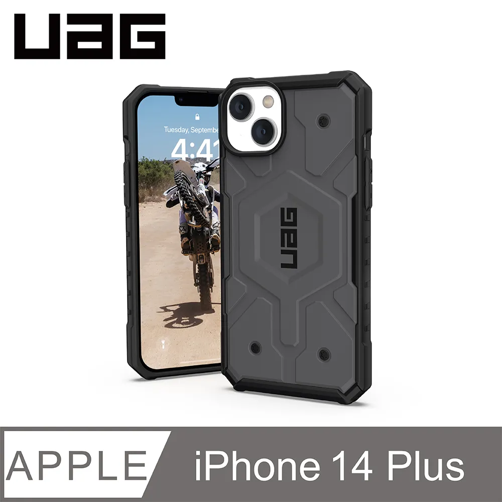 UAG iPhone 14 Plus MagSafe 耐衝擊保護殼-軍用黑 歷史價格詳細信息