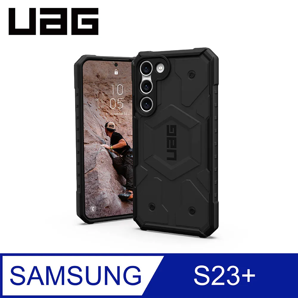 UAG Galaxy S23+ 耐衝擊簡約保護殼-黑 歷史價格詳細信息