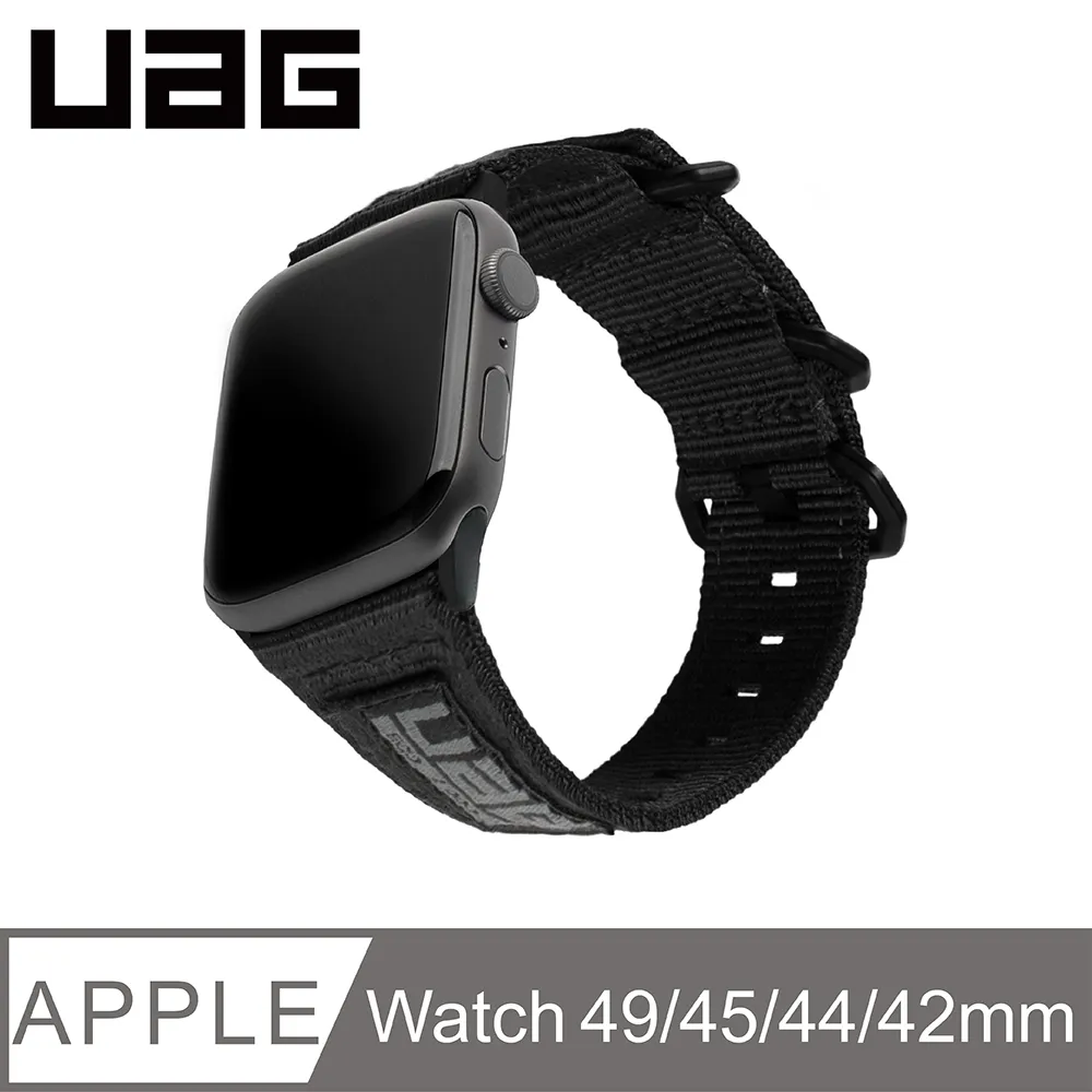 UAG Apple Watch 42/44/45/49mm Nato尼龍錶帶-極黑 歷史價格詳細信息