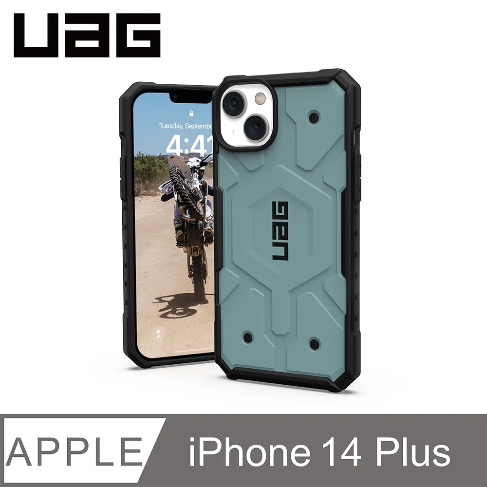 UAG iPhone 14 Plus MagSafe 耐衝擊保護殼-軍用黑 歷史價格詳細信息
