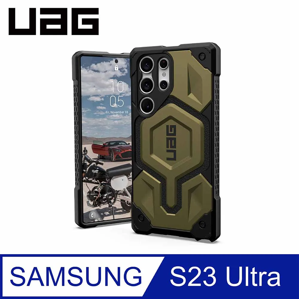 UAG Galaxy S23 Ultra 磁吸式頂級(特仕)版耐衝擊保護殼-軍用黑 歷史價格詳細信息