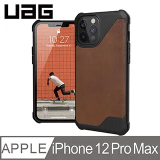 UAG iPhone 12 Pro Max 耐衝擊保護殼-皮革黑 歷史價格詳細信息