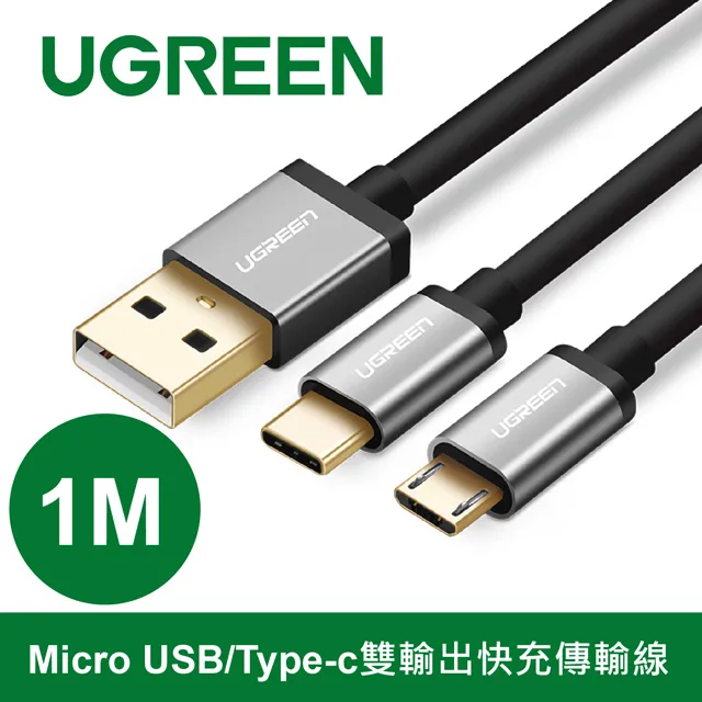 綠聯 1M Micro USB/Type-c雙輸出快充傳輸線 歷史價格詳細信息