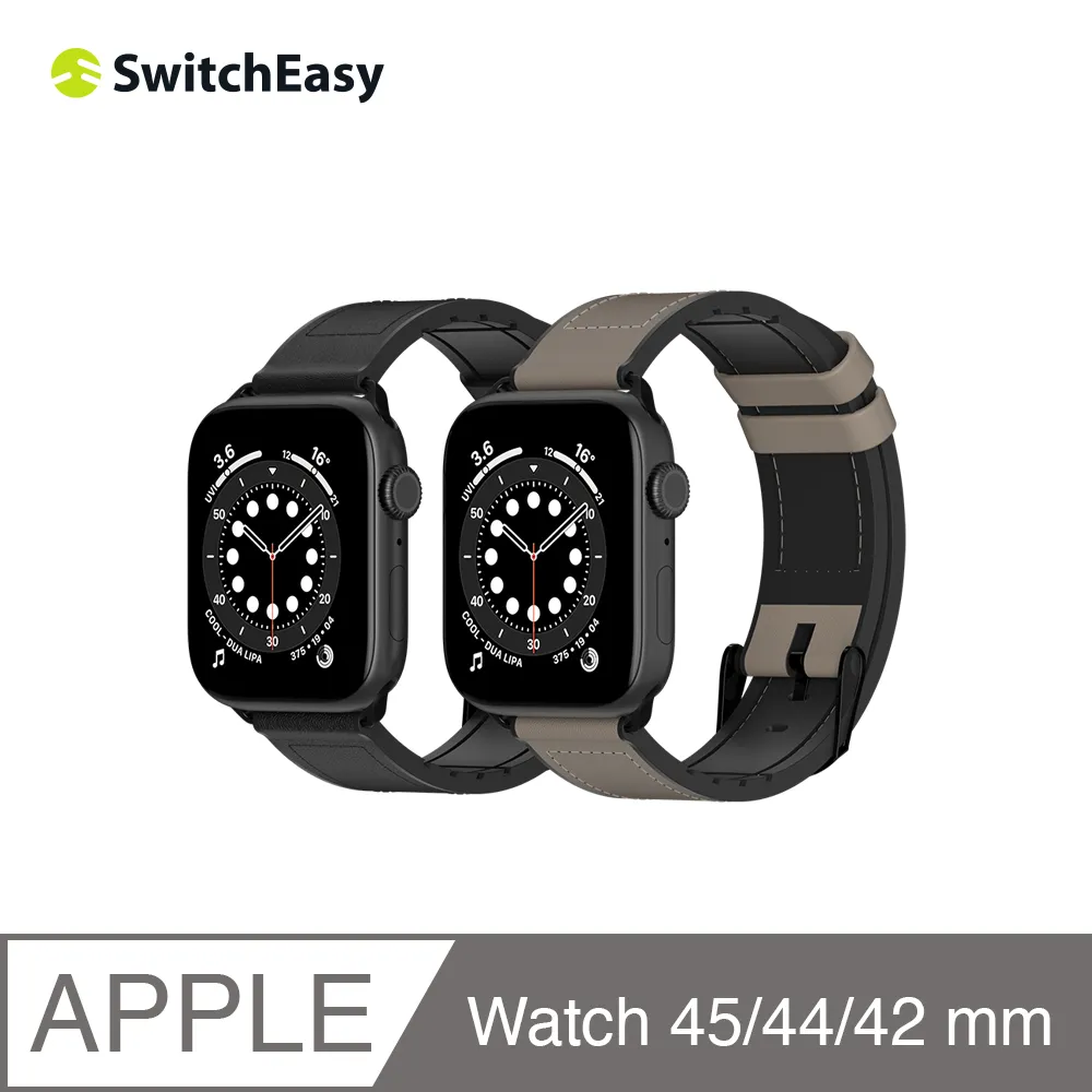 美國魚骨 SwitchEasy Apple Watch Hybrid 矽膠真皮錶帶 42/44/45 mm 岩石灰 歷史價格詳細信息