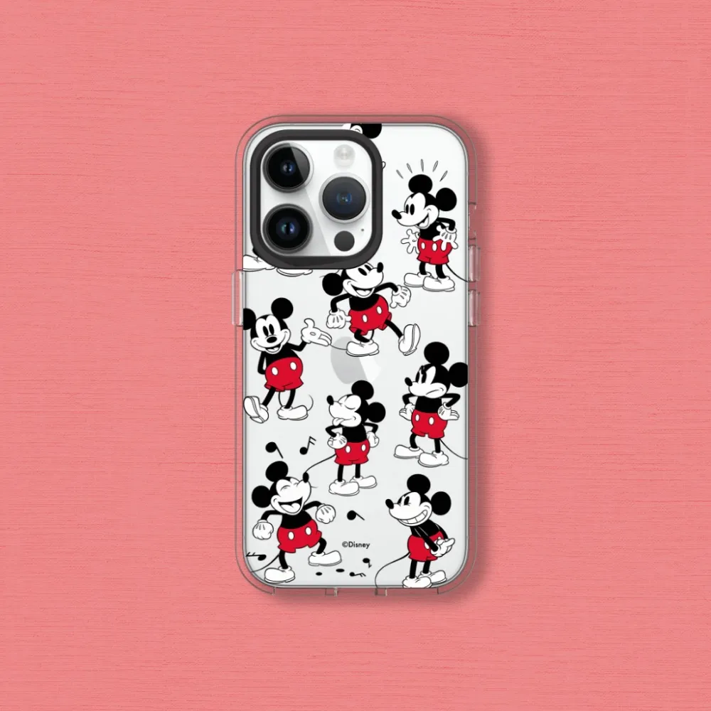 【犀牛盾】iPhone 16系列Clear透明防摔手機殼｜迪士尼-米奇系列-來！米奇站好 歷史價格詳細信息