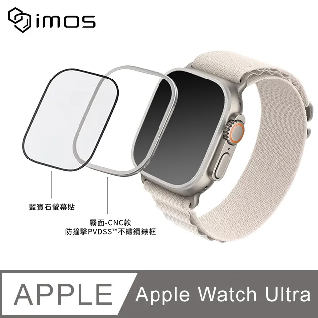 iMOS Apple Watch Ultra 藍寶石金屬框手錶保護貼(鏡面) 歷史價格詳細信息