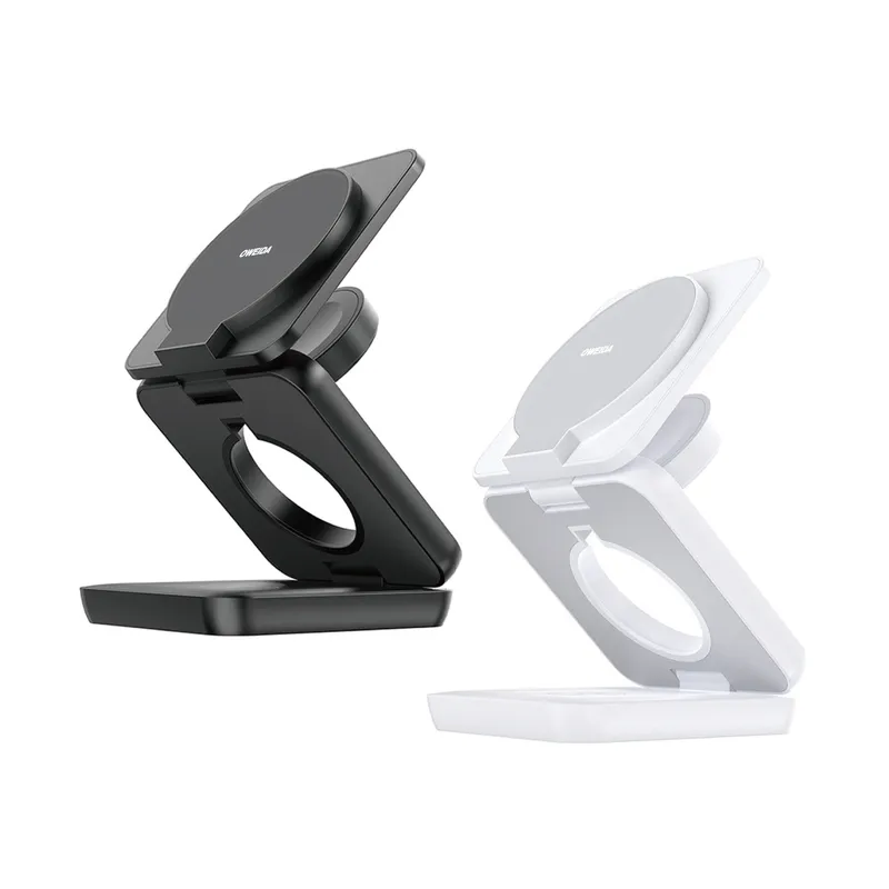 三合一折疊式磁吸無線充電器可攜式手機架座充適用手機iphone15promax手機iwatchairpod耳機桌面底座 歷史價格詳細信息