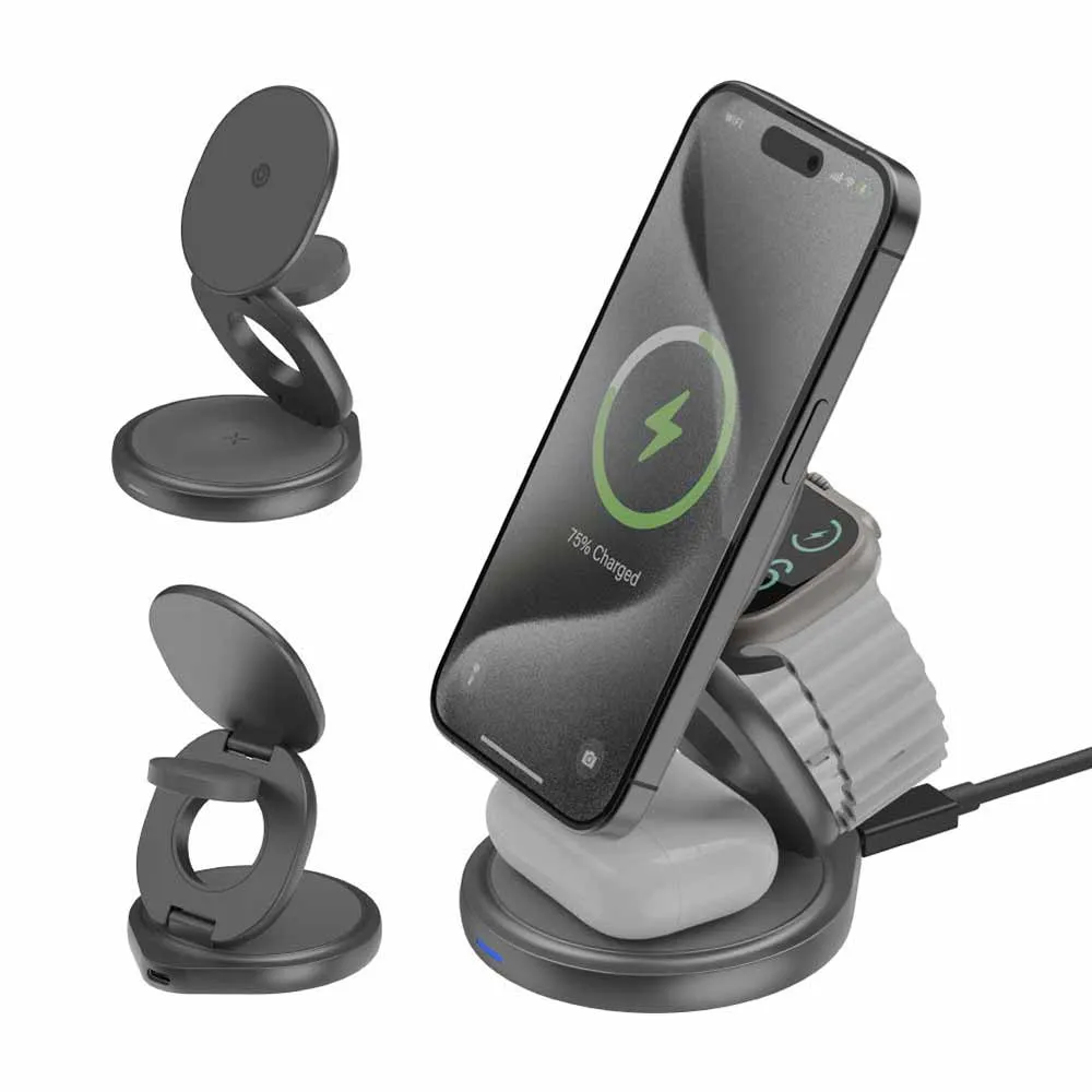 BAZIC 三合一便攜式折疊磁吸無線充電座 歷史價格詳細信息