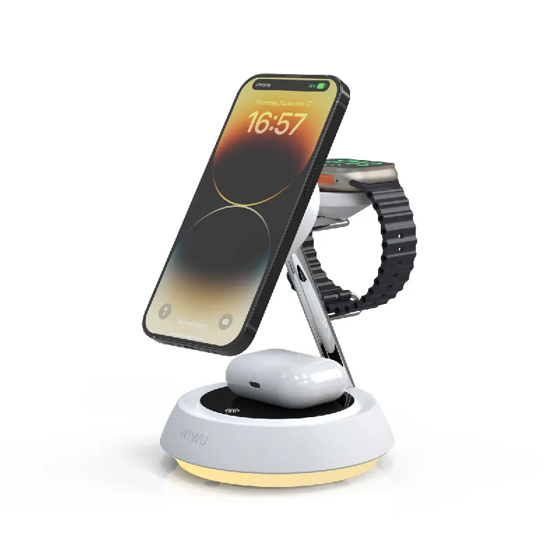 原廠 四合一 無線充電盤 1次可充4個 15W無線快充 無線充電座 充電座 BSMI認證 蘋果安卓 充電盤 無線充電器 歷史價格詳細信息