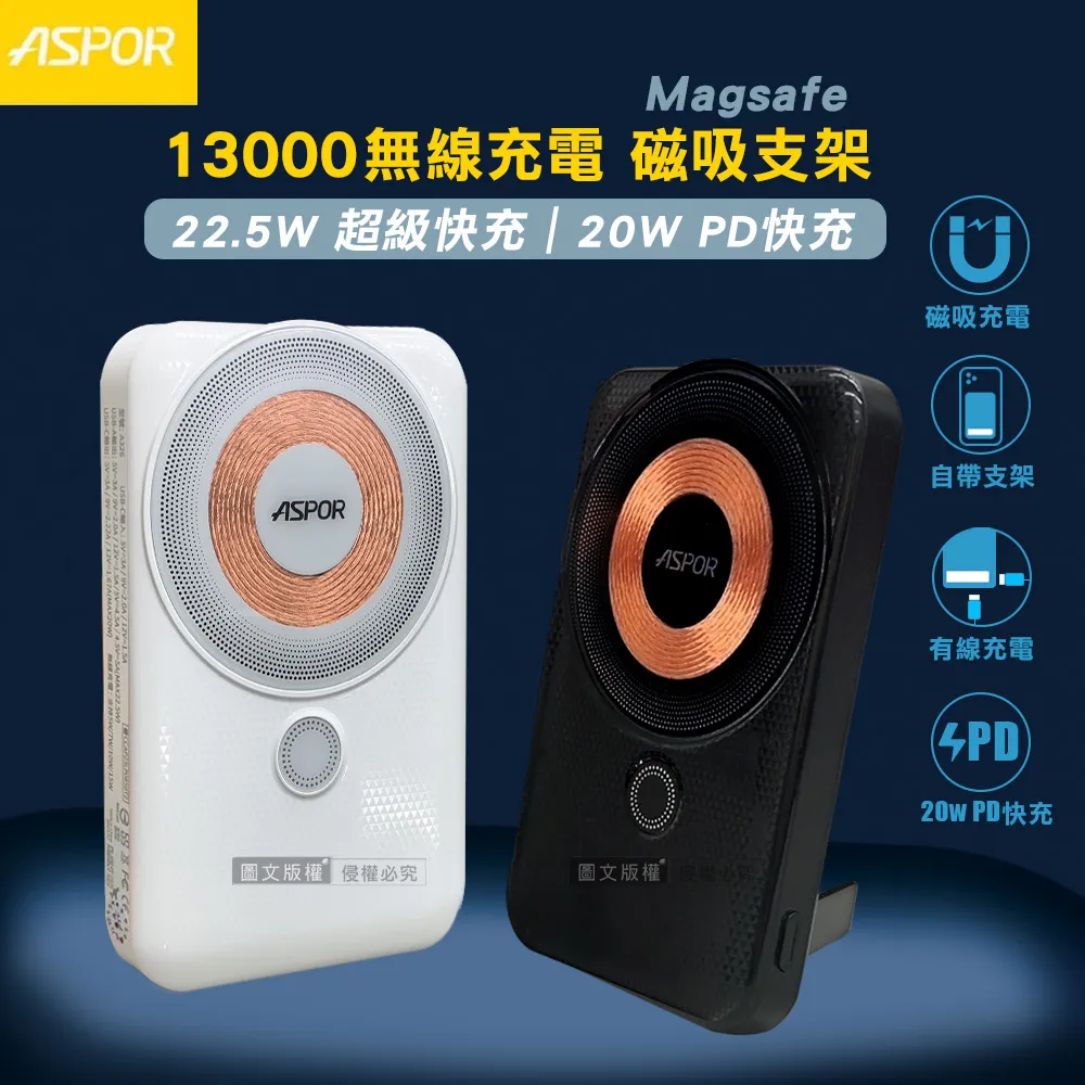 ASPOR Magsafe 急速15W 四合一磁吸無線充電座 (夜燈/iPhone/Watch/Airpods) 多功能 歷史價格詳細信息