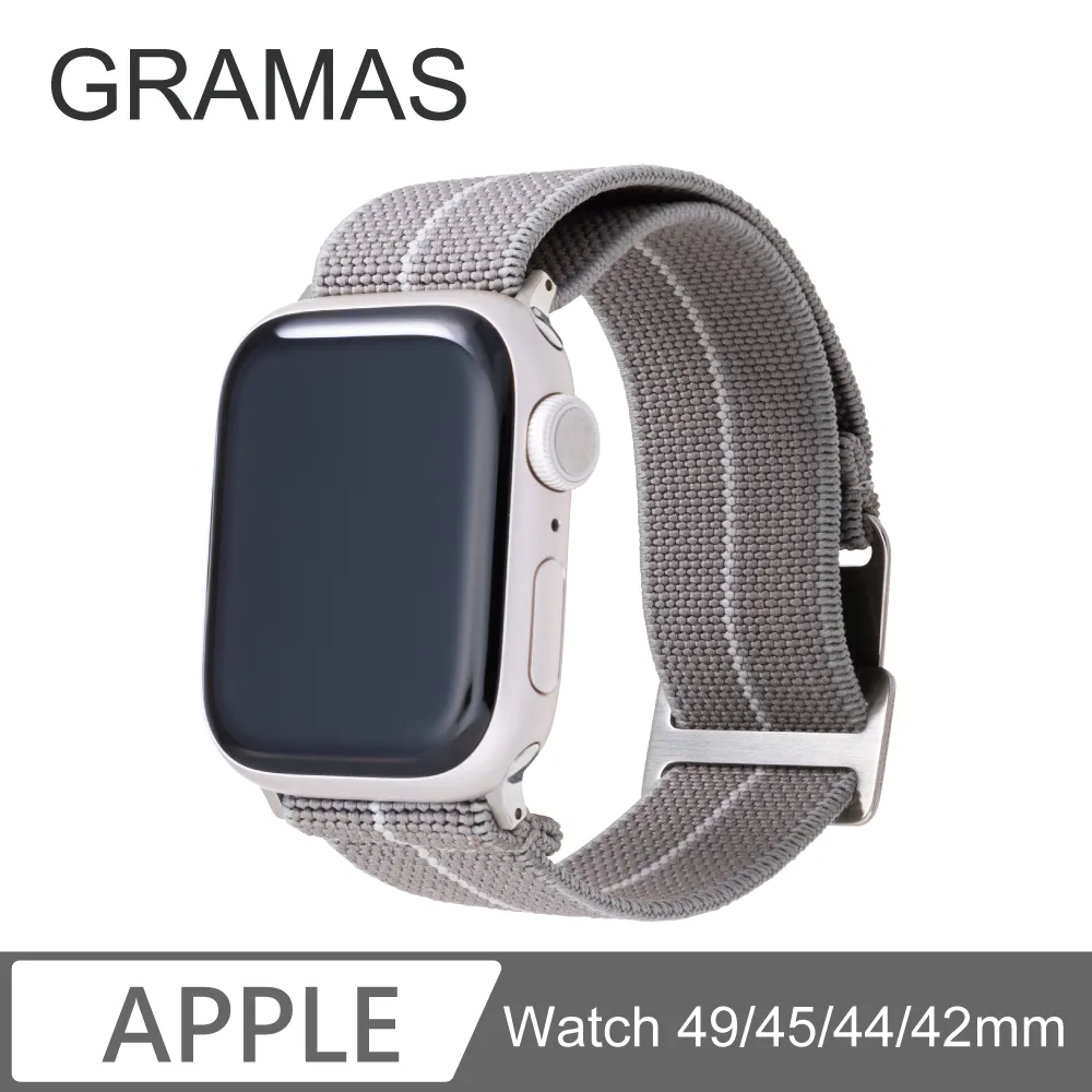 Gramas Apple Watch 42/44/45mm 法國海軍帆布錶帶-黑 歷史價格詳細信息