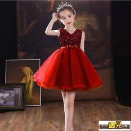 禮服女童公主蓬蓬裙甜美小女孩鋼琴演出服花童生日模特走秀 歷史價格詳細信息