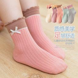 女童襪子秋冬款純棉兒童冬季花邊襪女孩寶寶春秋童襪紅色中筒棉襪 歷史價格詳細信息