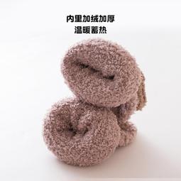 珊瑚絨襪子男秋冬款刷毛加厚睡眠襪冬季毛絨保暖地板居家中筒男襪 歷史價格詳細信息